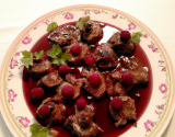 Cervelles d'agneau au vinaigre de framboise