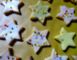 Biscuits de Noël colorés