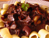 Pâtes au vin