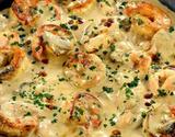 Crevettes à l’Ail et Lait de Coco