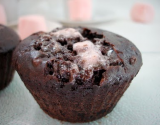 Muffins chocolatés aux chamallows