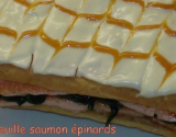 Millefeuille saumon épinards économique