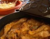 Poulet aux oignons réalisé à la marocaine