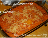 Gratin de potimarron aux lardons