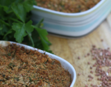 Gratin de blettes façon crumble de sarrasin