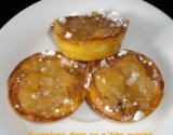 Tartelettes gratinées pommes-prunes