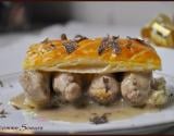 Feuilletés de quenelles et ris de veau à la truffe