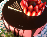 Entremet chocolat - fraise