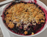 Crumble croustillant aux mûres