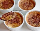 Flan à la confiture de lait cacao et noisettes