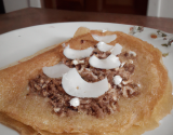 Crèpe à la noix de coco fraiche