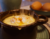 Œufs cocotte à la crème de brie de Meaux