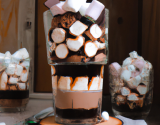 Verrines au chocolat et marshmallows