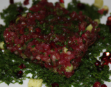 Tartare de grenadier aux herbes