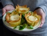 Tartelettes croustillantes chèvre et poireaux