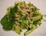 Salade croquante de courgette crue