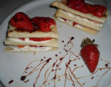 Mille-feuilles aux fraises rapide