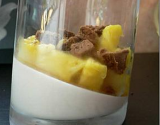 Panna cotta fraise ananas speculoos