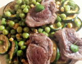 Mijotée d'agneau aux pois chiches et aux courgettes