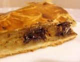 Galette des rois à la noisette, aux poires, pépites de chocolat et caramel