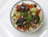 Salade indienne aux escargots