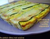 Lamelles de courgettes farcies tomate-mozzarella