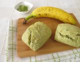 Petits pains banane et thé matcha