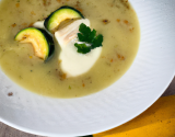 Velouté de courgettes au Beaufort