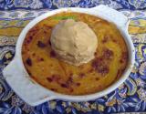 Gratin de mangue et sa glace de pain d'épices