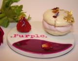 Macarons purple fruits & fleurs