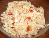 Salade de Fettucine à la tomate et au basilic