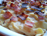 Gratin de pommes de terres aux lardons