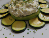 Tartare de courgettes au chèvre frais