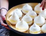 Mini-meringues, curd mangue-citron