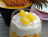 Gourmandise à l'ananas et sa crème chiboust