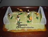 Gâteau d'anniversaire "Terrain de football"