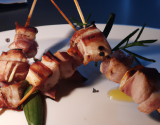 Cœur de porc en brochette