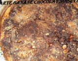 Tarte banane chocolat noisettes