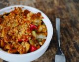 Crumble au poulet et légumes d'été