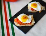 Tartinettes de fromage de brebis d'Etorki et confit de poivrons