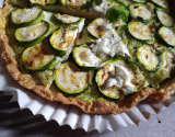 Tarte courgettes et chèvre frais