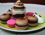 Mousse au mascarpone au chocolat et aux macarons