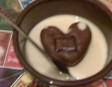 Moelleux au chocolat aux noix cœurs fondants avec sa crème anglaise
