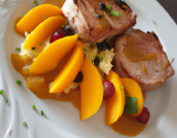 Filet mignon de porc aux abricots et mangue