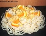 Spaghettis au saumon et à l'orange