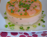 Flan de poireaux au saumon