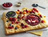 Focaccia sucrée façon planche desserts
