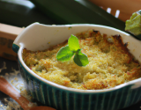 Crumble de courgettes à la menthe