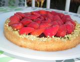 Tarte fraises et pistache