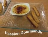 Crème brulée au Foie Gras et mouillettes pain d'épices